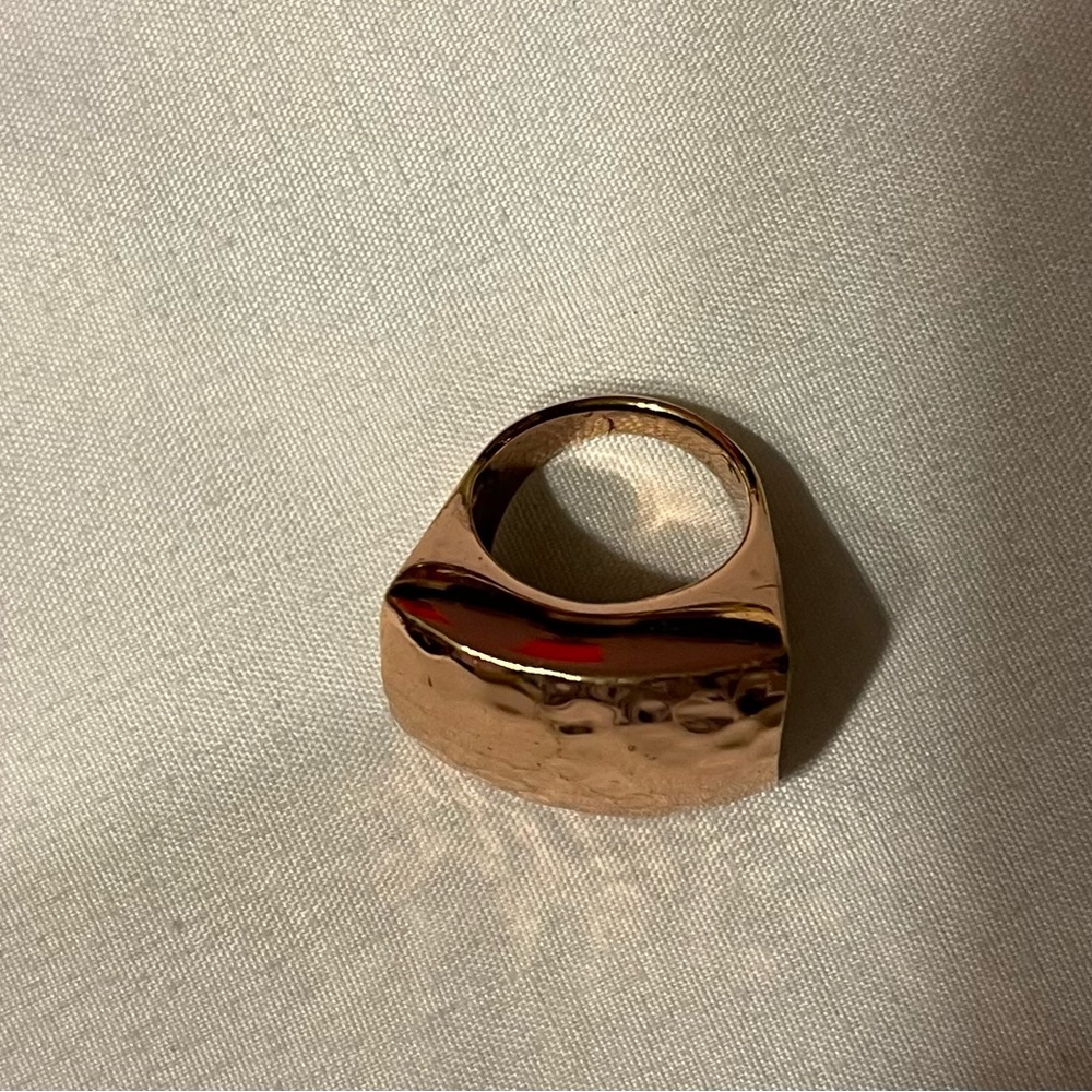 Rose Gold size 7 statement ring
